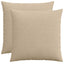 Pudebetræk 2 pcs HEERLEN Gråbrun 70 x 70 cm cordfløjl