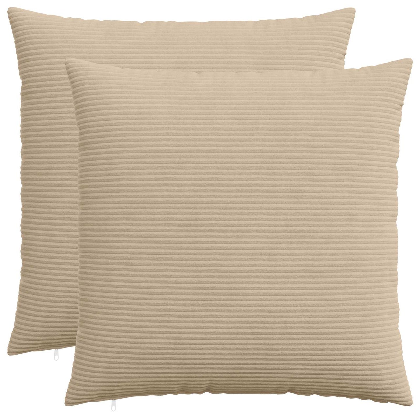 Pudebetræk 2 pcs HEERLEN Gråbrun 70 x 70 cm cordfløjl