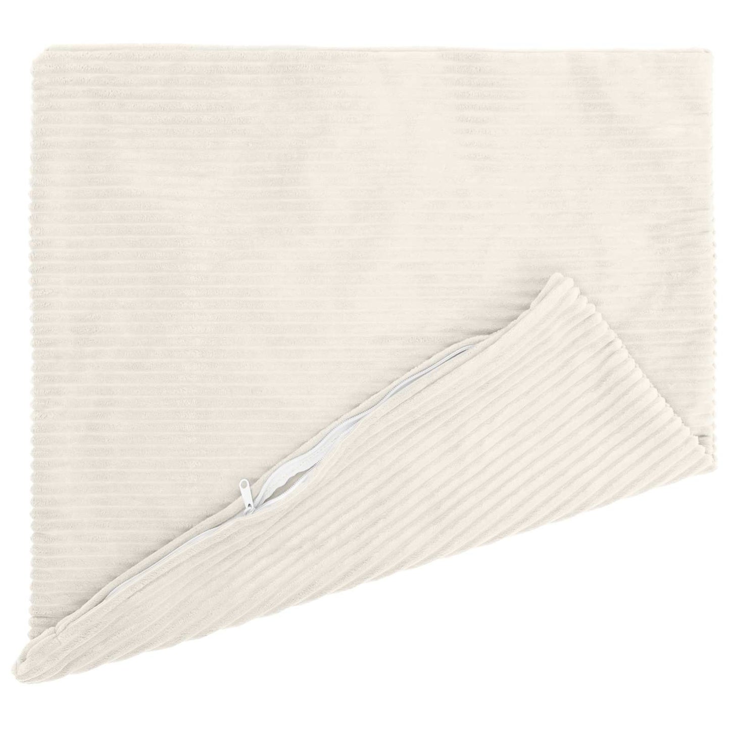 Pudebetræk 6 pcs HEERLEN Cremefarvet 80 x 80 cm cordfløjl