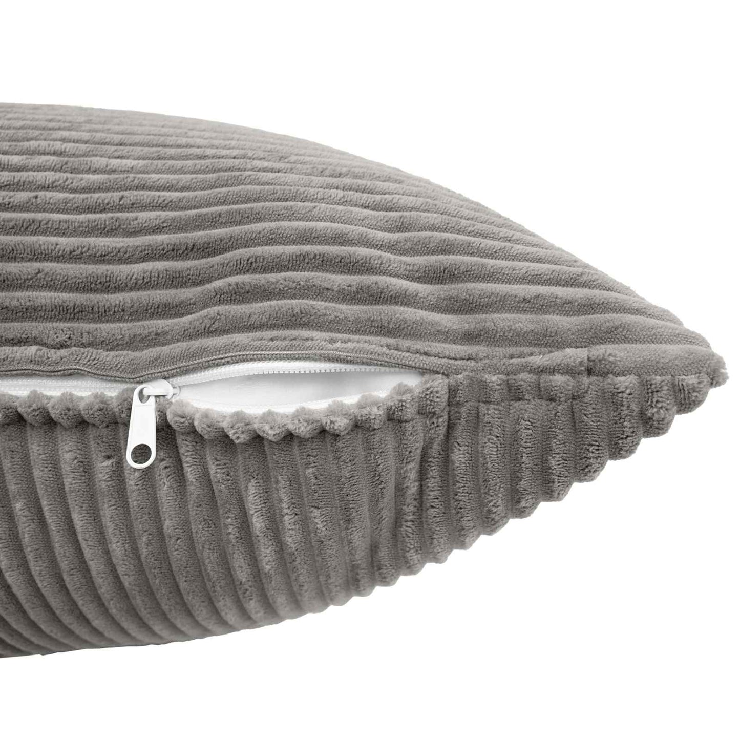 Pudebetræk 6 pcs ALMELO Lysegrå 30 x 50 cm cordfløjl