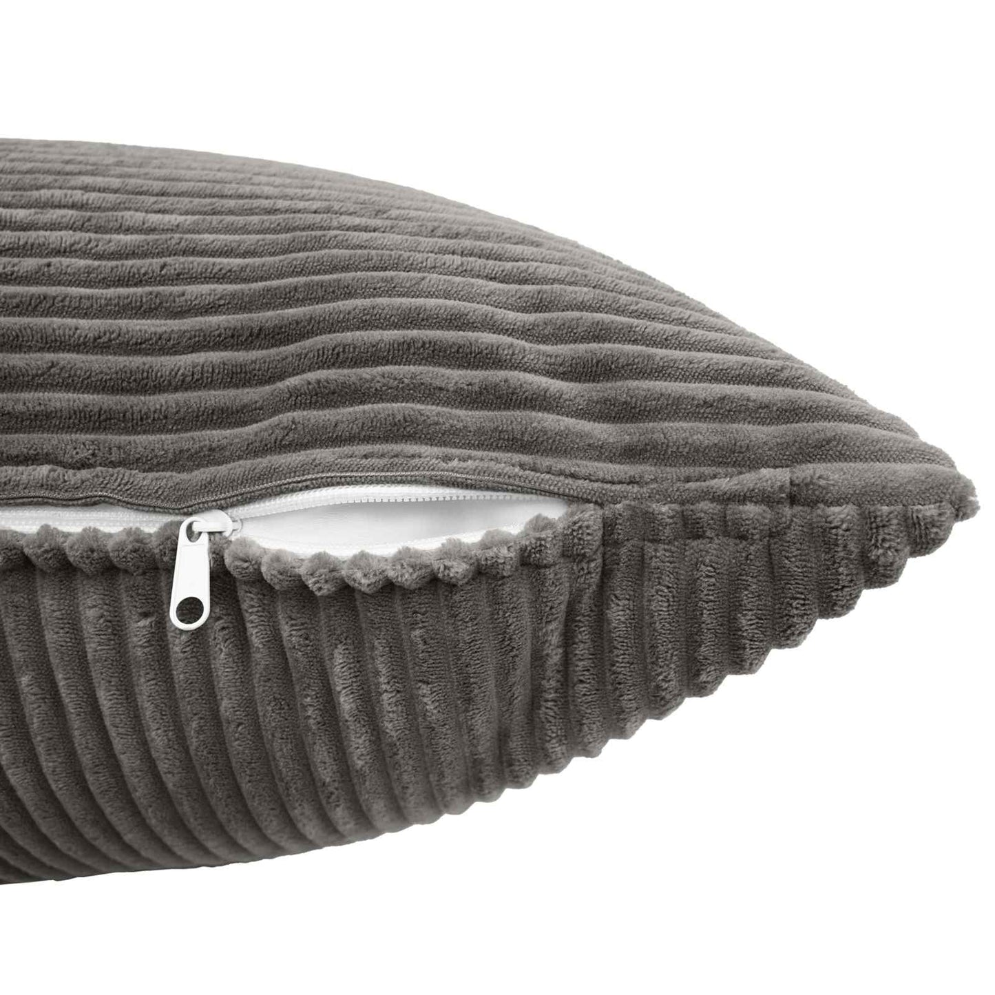 Pudebetræk 2 pcs ALMELO Mørkegrå 30 x 50 cm cordfløjl