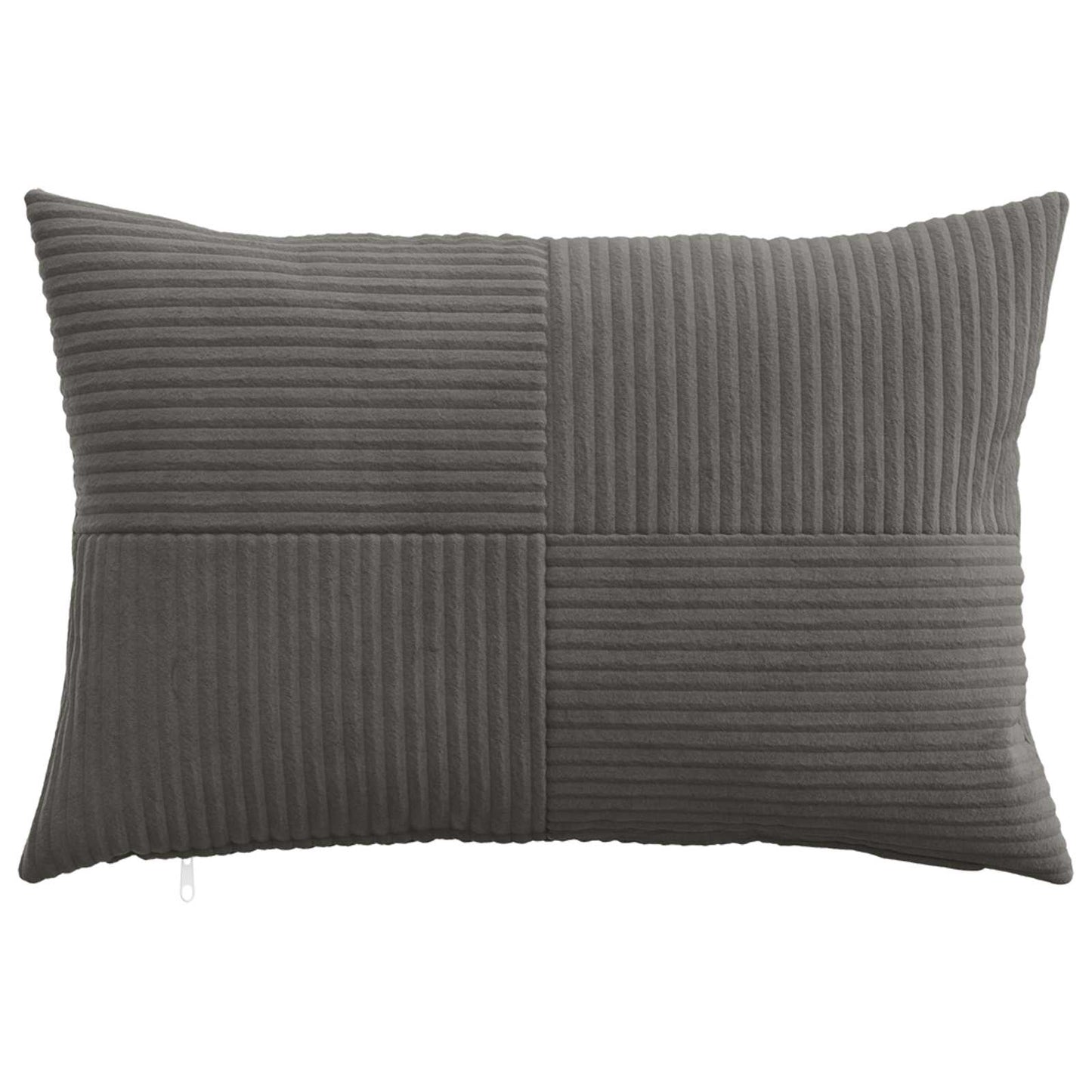 Pudebetræk 2 pcs ALMELO Mørkegrå 30 x 50 cm cordfløjl