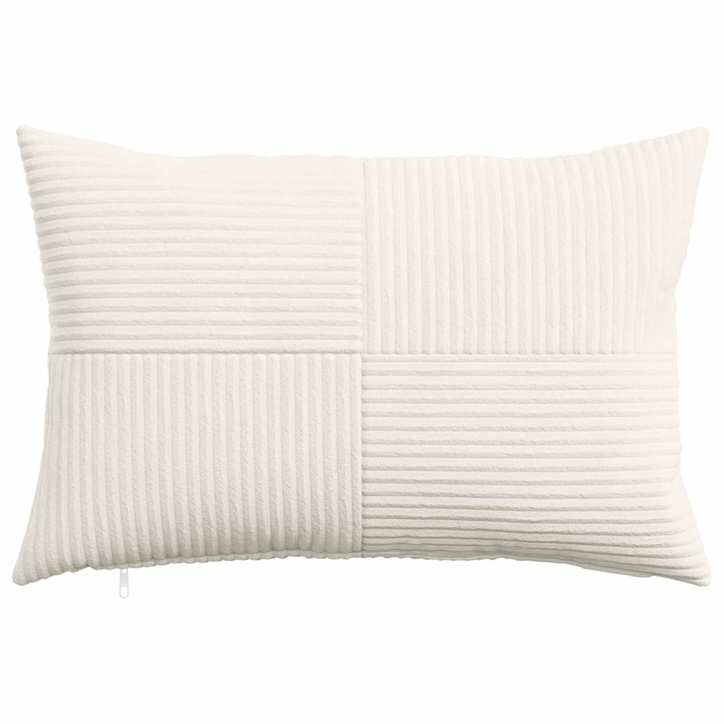 Pudebetræk 6 pcs ALMELO Cremefarvet 30 x 50 cm cordfløjl