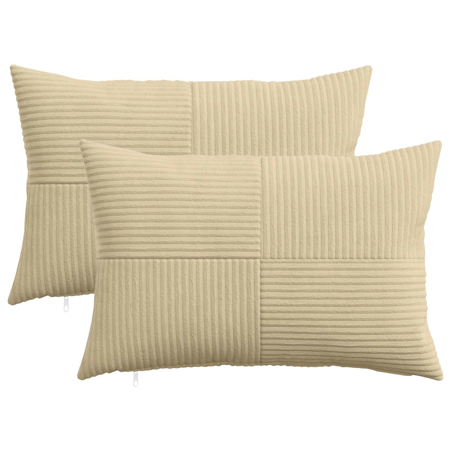 Pudebetræk 2 pcs ALMELO Grågrøn 30 x 50 cm cordfløjl