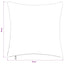 Pudebetræk 2 pcs ALMELO Rød orange 35 x 35 cm cordfløjl