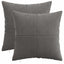 Pudebetræk 2 pcs ALMELO Mørkegrå 40 x 40 cm cordfløjl