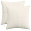 Pudebetræk 2 pcs ALMELO Cremefarvet 40 x 40 cm cordfløjl