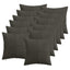 Pudebetræk 12 pcs ALMELO Antracit 40 x 40 cm cordfløjl