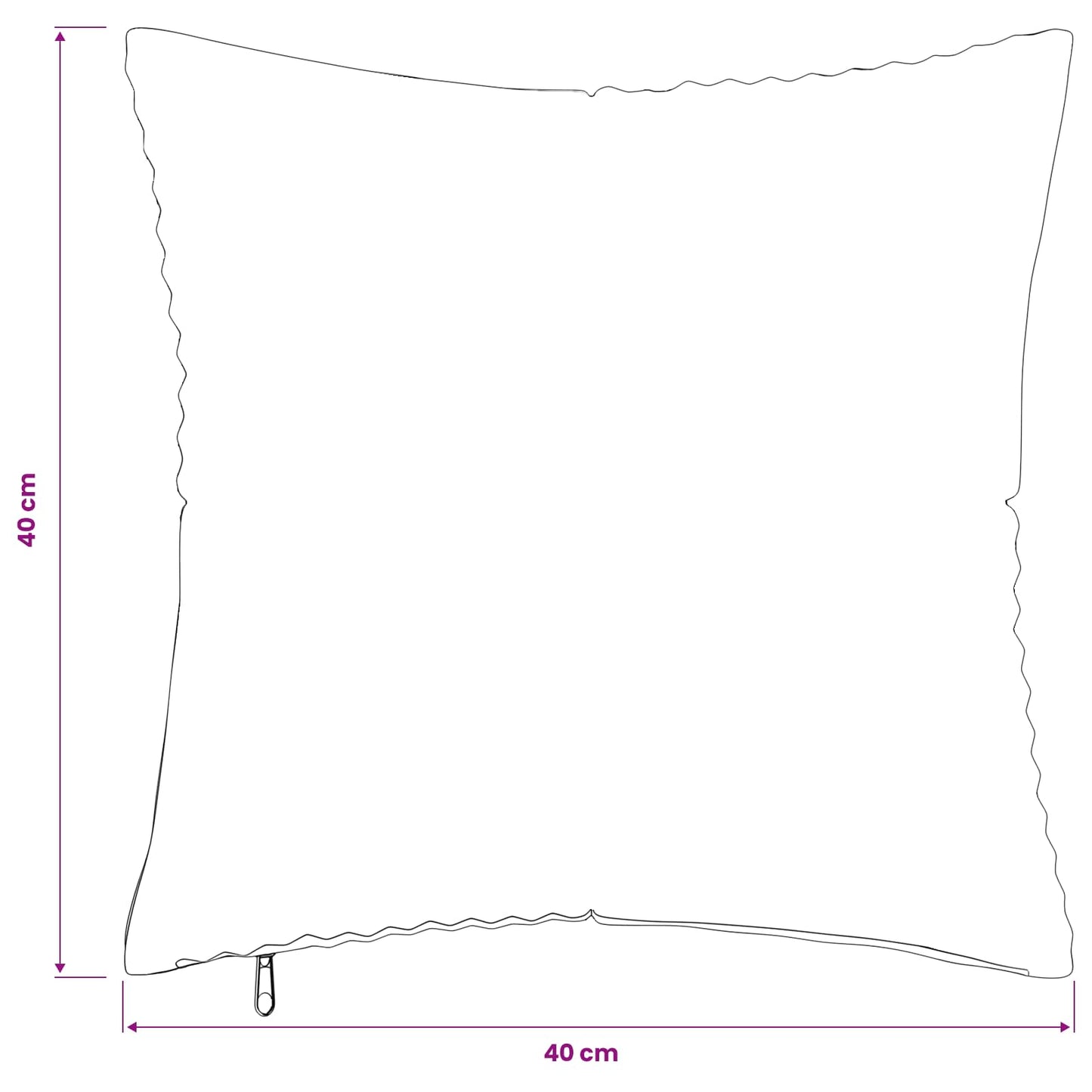 Pudebetræk 2 pcs ALMELO Gul 40 x 40 cm cordfløjl