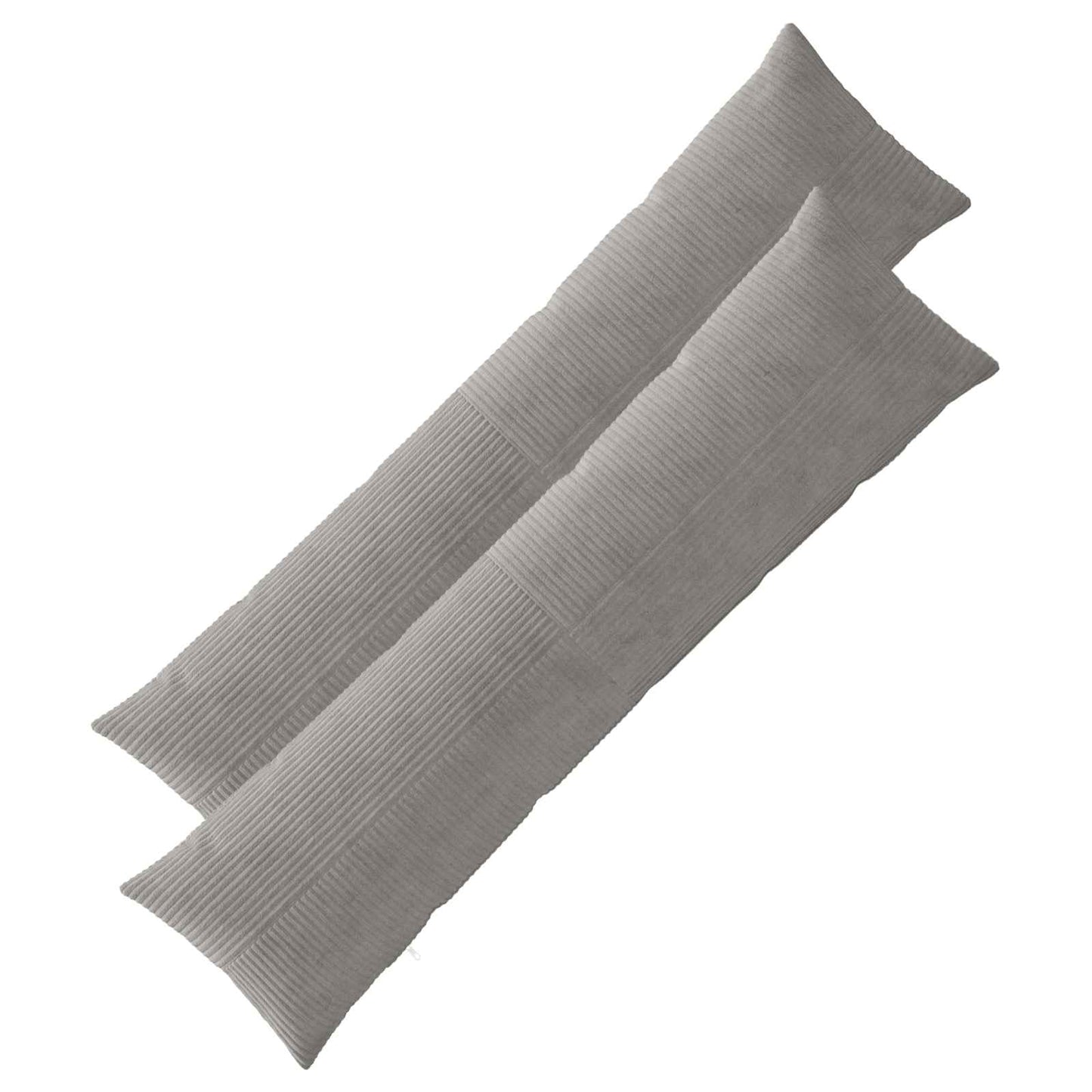 Pudebetræk 2 pcs ALMELO Lysegrå 40 x 145 cm cordfløjl