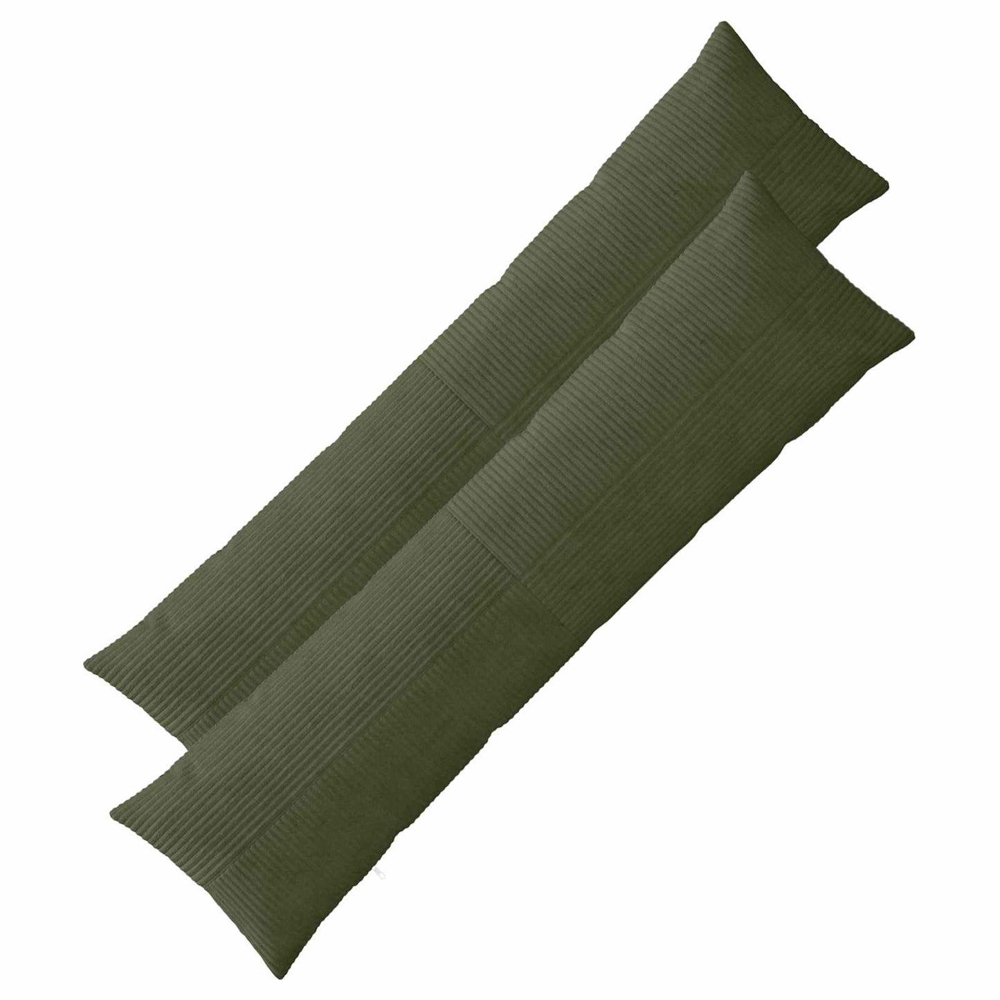 Pudebetræk 2 pcs ALMELO Grøn 40 x 145 cm cordfløjl