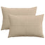 Pudebetræk 2 pcs ALMELO Gråbrun 40 x 60 cm cordfløjl