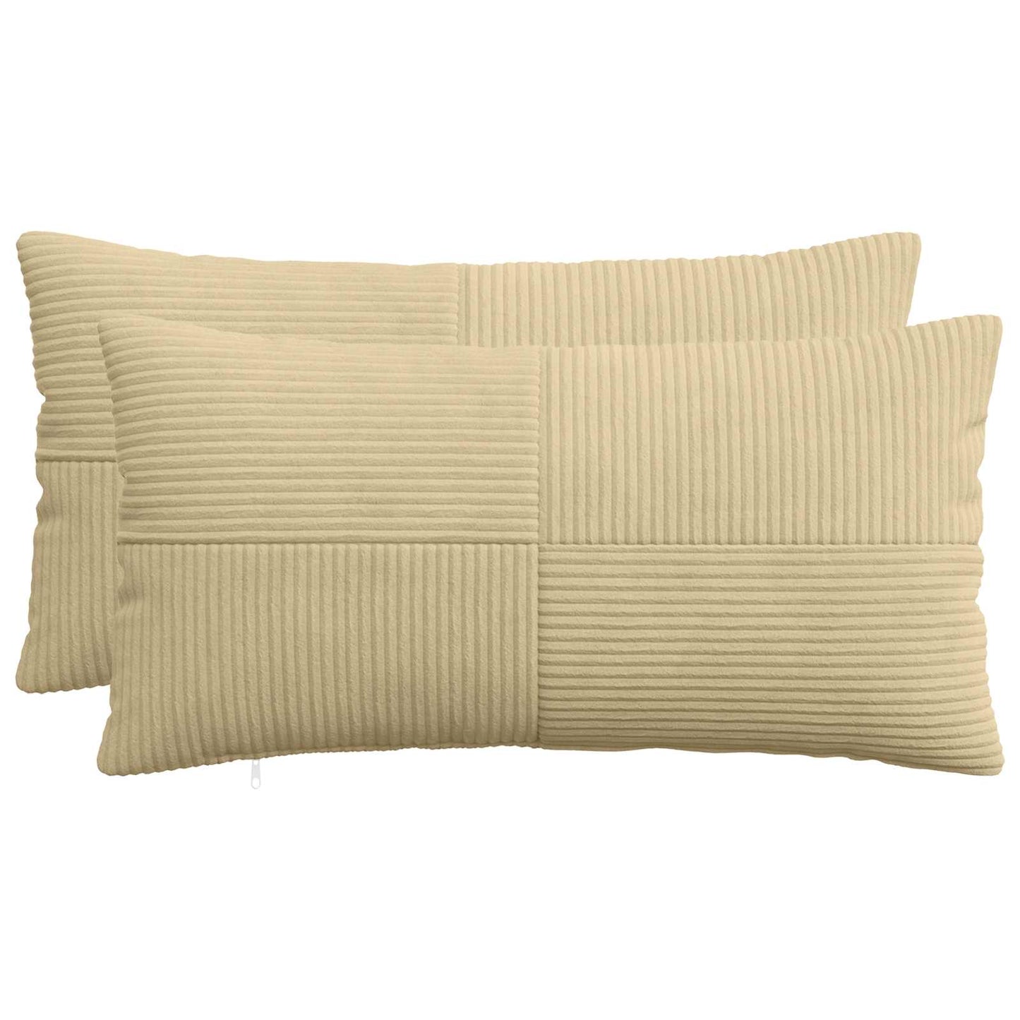Pudebetræk 2 pcs ALMELO Grågrøn 40 x 70 cm cordfløjl