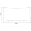 Pudebetræk 6 pcs ALMELO Antracit 40 x 70 cm cordfløjl
