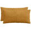 Pudebetræk 2 pcs ALMELO Gul 40 x 70 cm cordfløjl