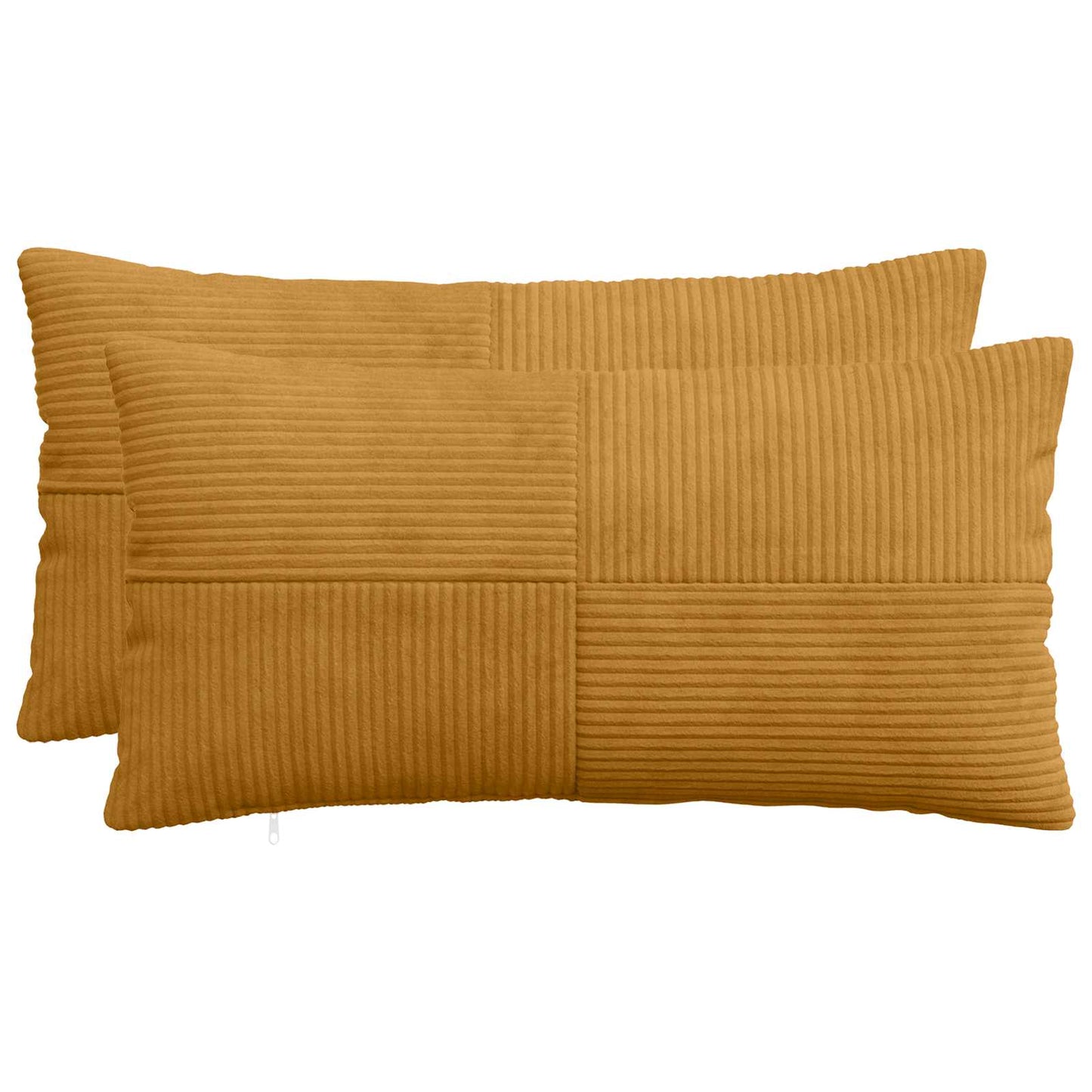Pudebetræk 2 pcs ALMELO Gul 40 x 70 cm cordfløjl