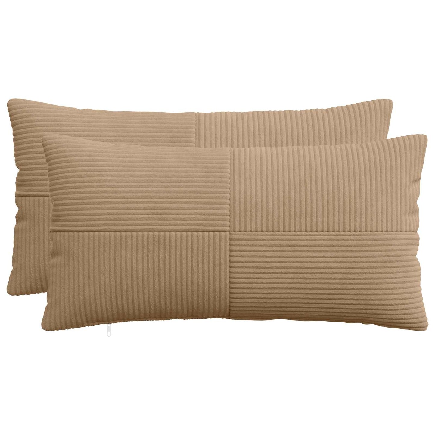 Pudebetræk 2 pcs ALMELO Brun 40 x 70 cm cordfløjl