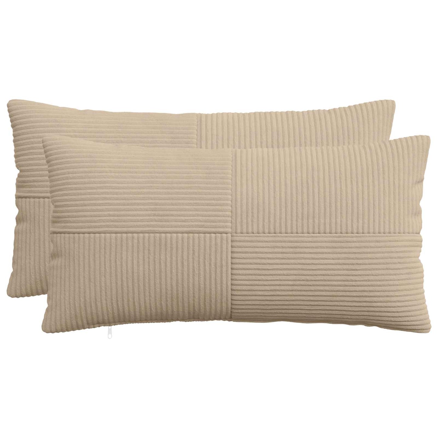 Pudebetræk 2 pcs ALMELO Gråbrun 40 x 70 cm cordfløjl