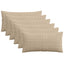 Pudebetræk 6 pcs ALMELO Gråbrun 40 x 70 cm cordfløjl