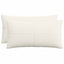 Pudebetræk 2 pcs ALMELO Cremefarvet 40 x 80 cm cordfløjl