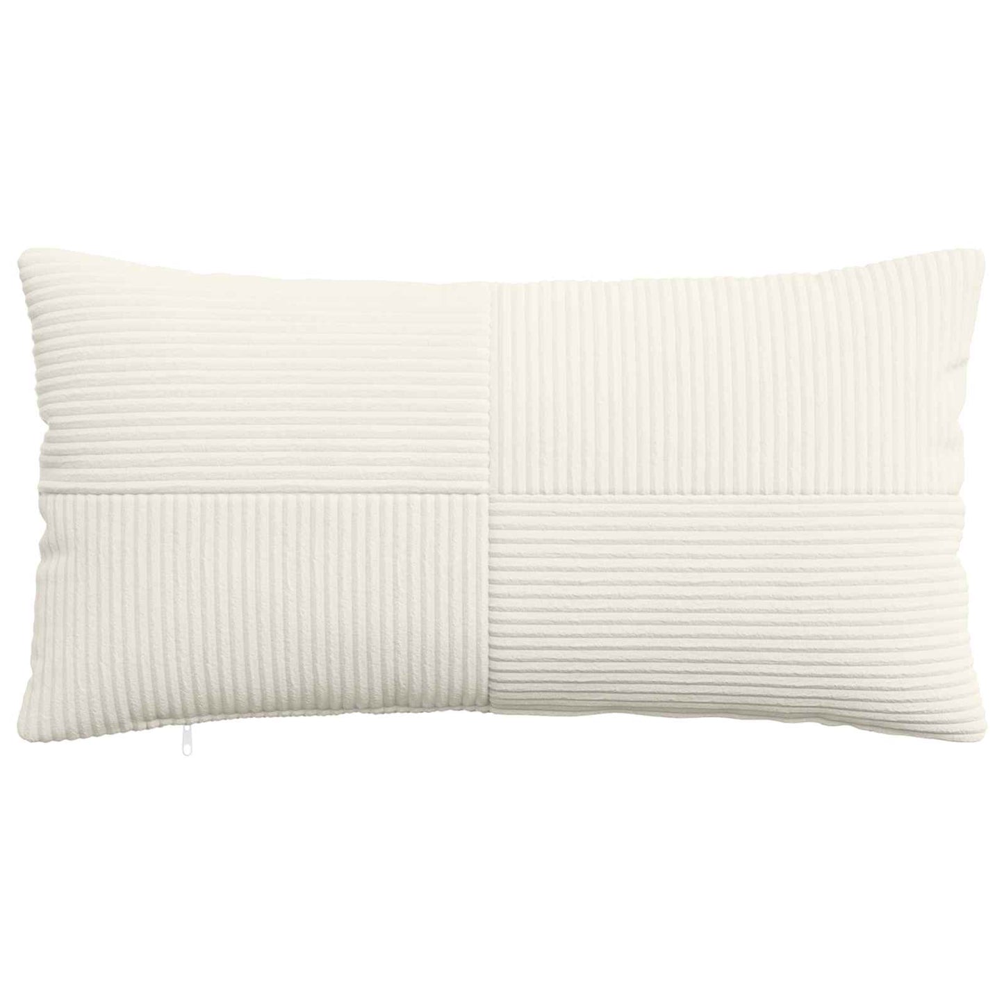 Pudebetræk 2 pcs ALMELO Cremefarvet 40 x 80 cm cordfløjl