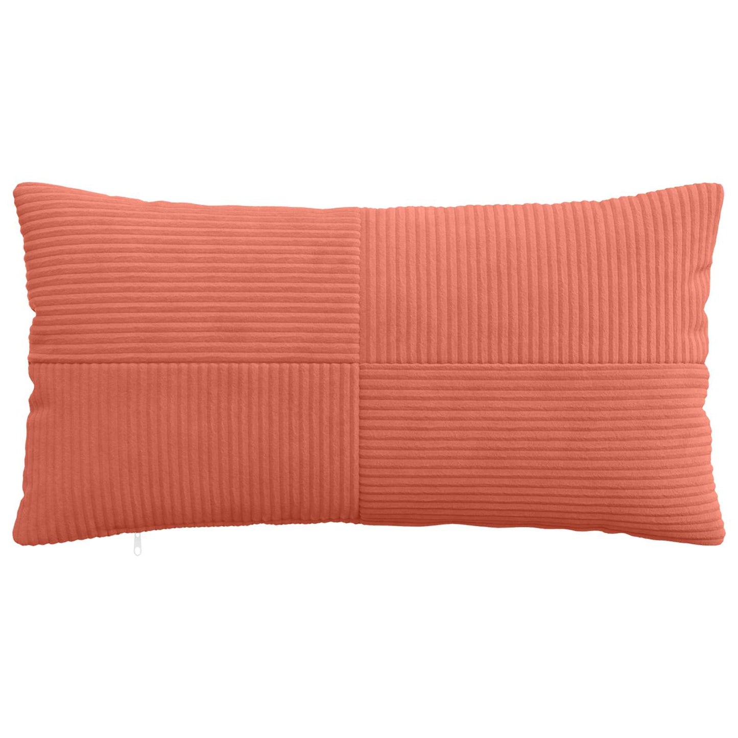 Pudebetræk 2 pcs ALMELO Rød orange 40 x 80 cm cordfløjl