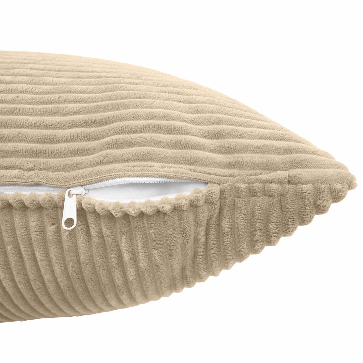 Pudebetræk 2 pcs ALMELO Gråbrun 40 x 80 cm cordfløjl