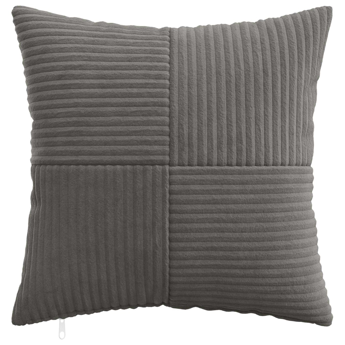 Pudebetræk 12 pcs ALMELO Mørkegrå 45 x 45 cm cordfløjl