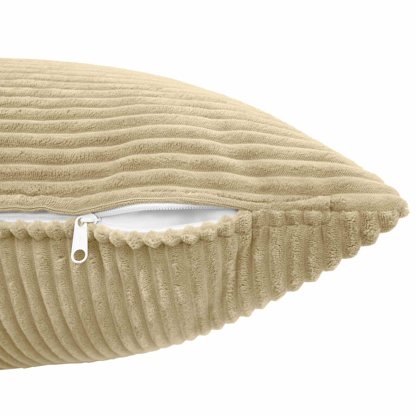 Pudebetræk 2 pcs ALMELO Grågrøn 45 x 45 cm cordfløjl