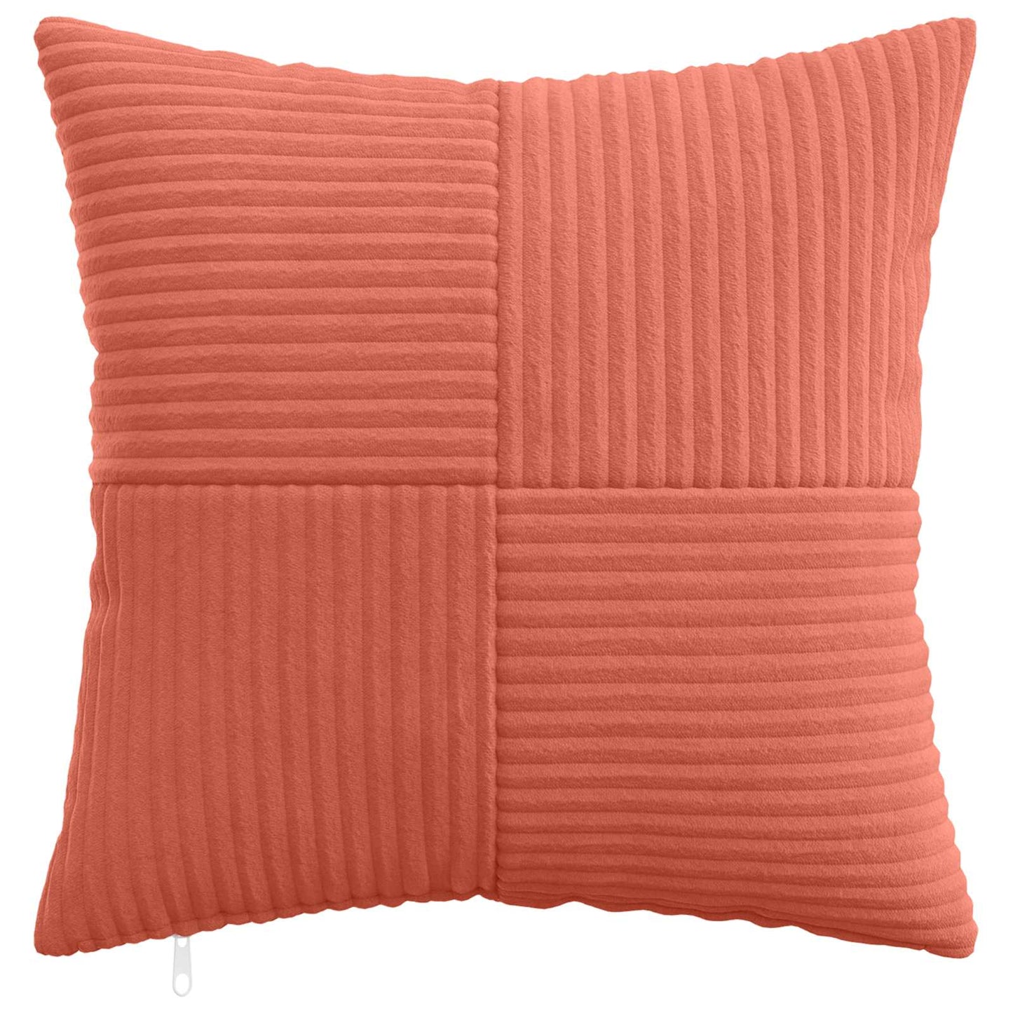 Pudebetræk 6 pcs ALMELO Rød orange 45 x 45 cm cordfløjl