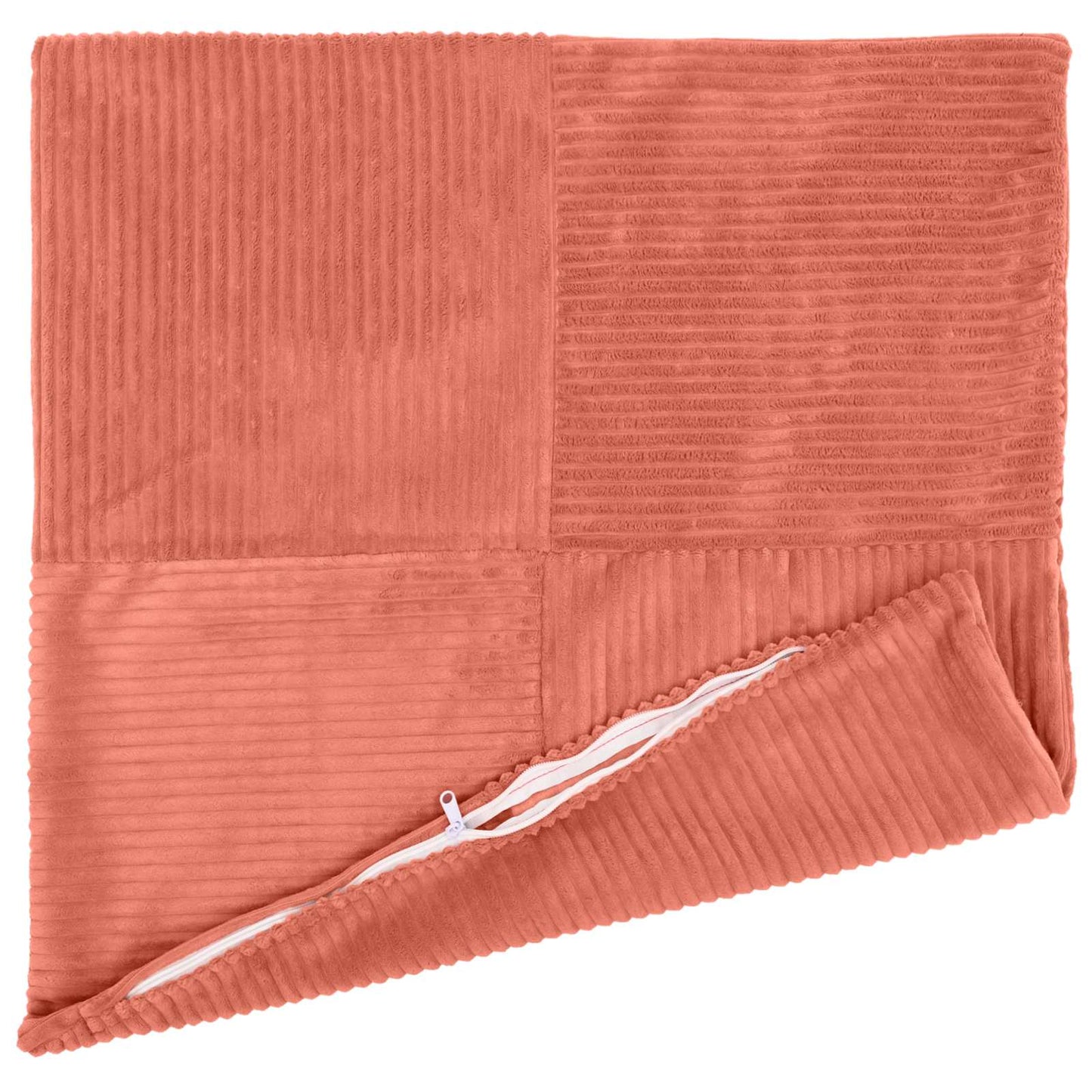 Pudebetræk 12 pcs ALMELO Rød orange 45 x 45 cm cordfløjl