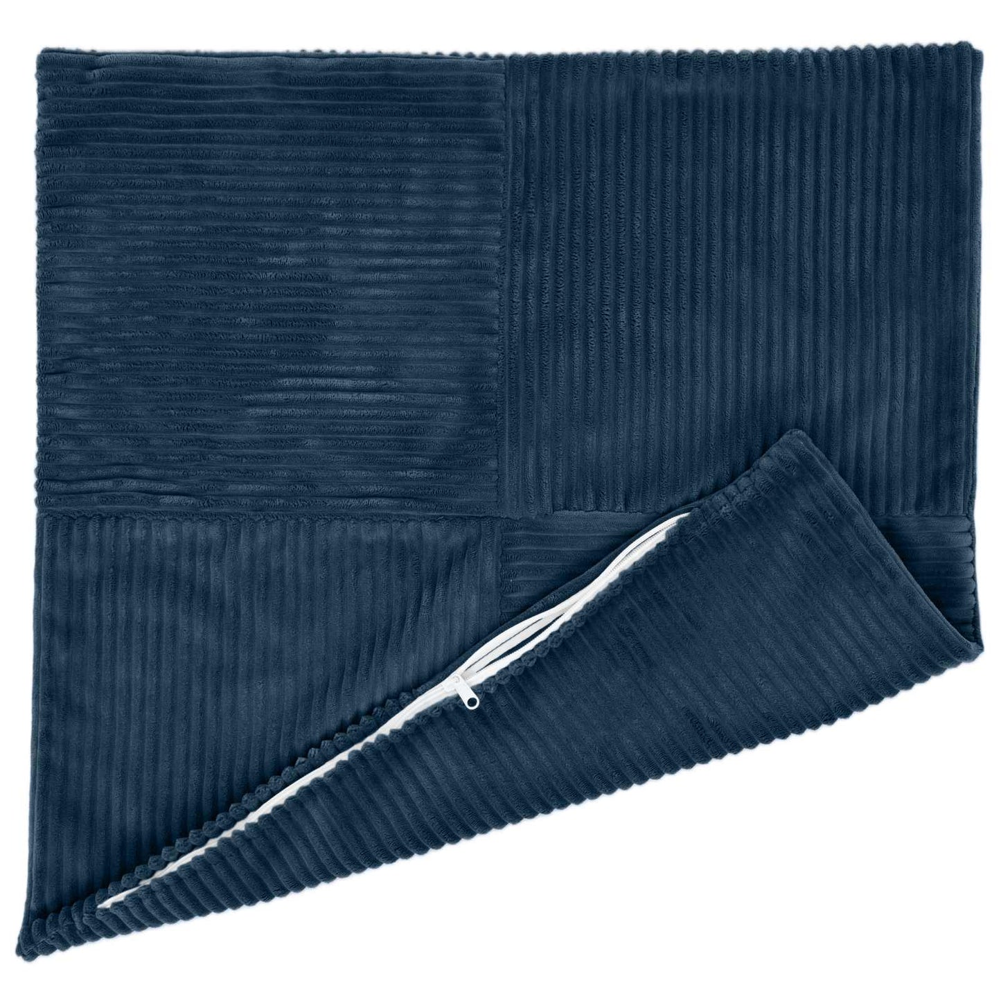 Pudebetræk 12 pcs ALMELO Mørkeblå 45 x 45 cm cordfløjl
