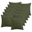 Pudebetræk 12 pcs ALMELO Grøn 45 x 45 cm cordfløjl