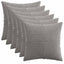 Pudebetræk 6 pcs ALMELO Lysegrå 50 x 50 cm cordfløjl
