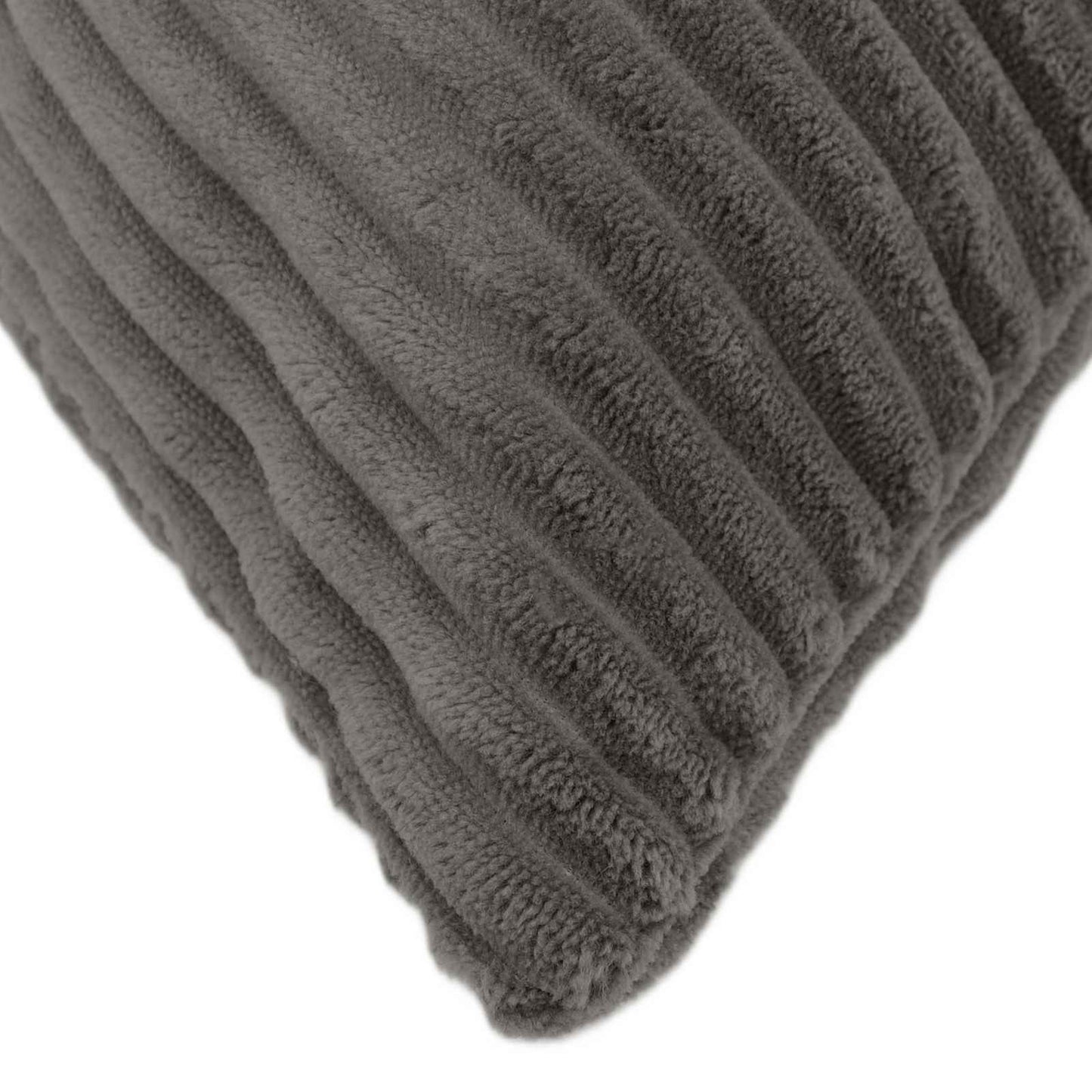 Pudebetræk 2 pcs ALMELO Mørkegrå 50 x 50 cm cordfløjl