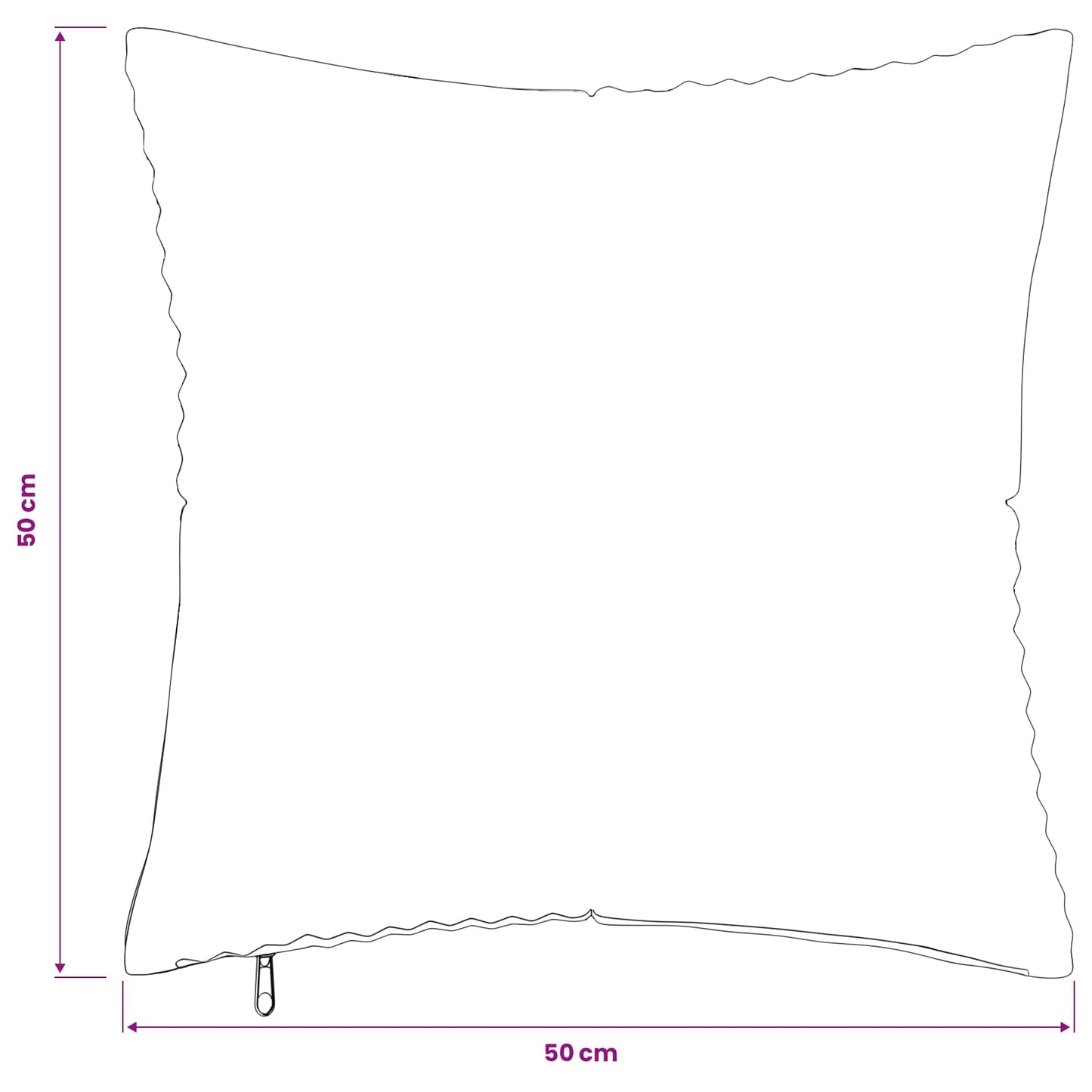 Pudebetræk 2 pcs ALMELO Antracit 50 x 50 cm cordfløjl