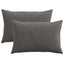 Pudebetræk 2 pcs ALMELO Mørkegrå 50 x 70 cm cordfløjl