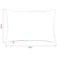 Pudebetræk 6 pcs ALMELO Antracit 50 x 75 cm cordfløjl