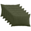 Pudebetræk 6 pcs ALMELO Grøn 50 x 75 cm cordfløjl