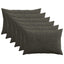 Pudebetræk 6 pcs ALMELO Antracit 50 x 80 cm cordfløjl