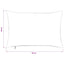 Pudebetræk 6 pcs ALMELO Antracit 50 x 80 cm cordfløjl