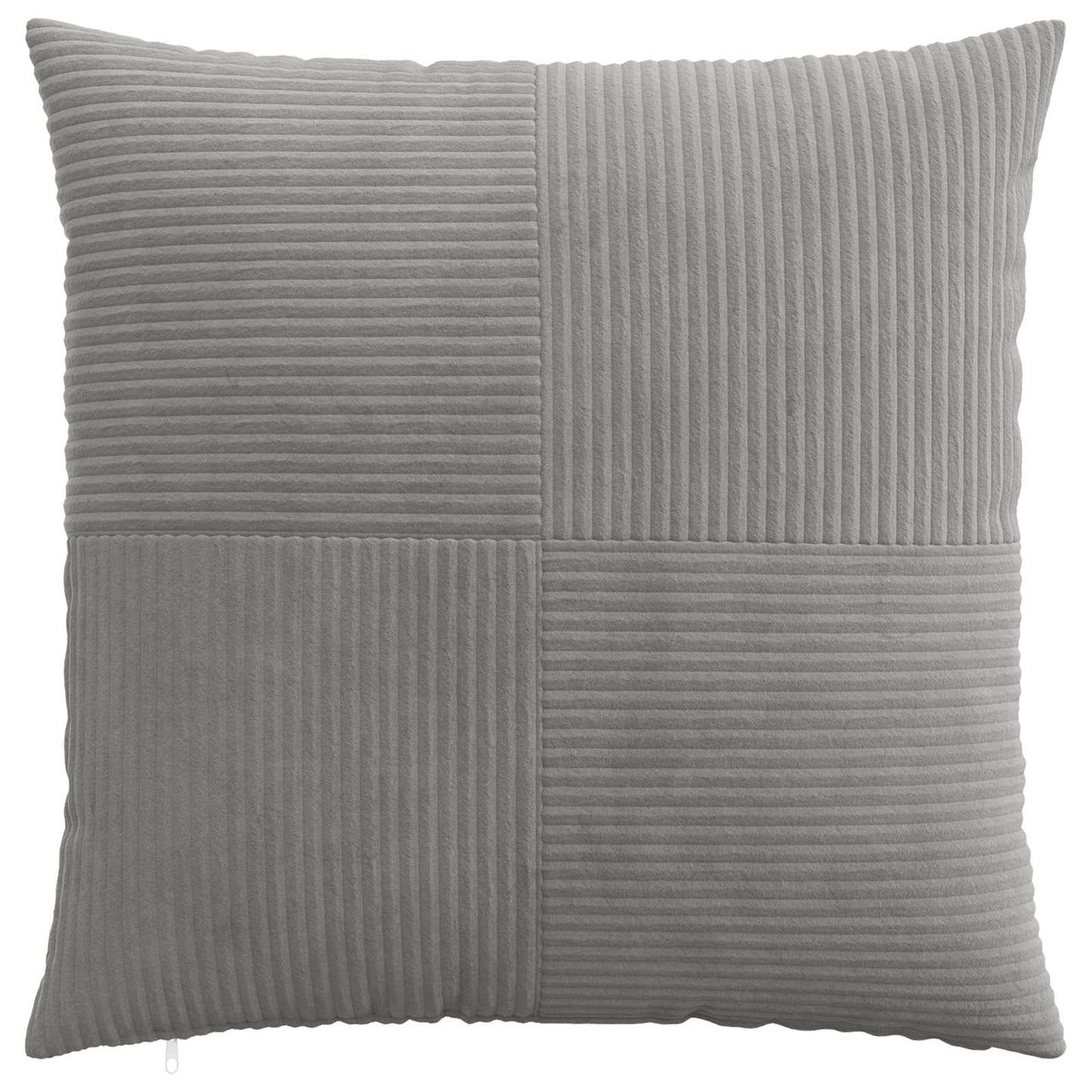Pudebetræk 2 pcs ALMELO Lysegrå 55 x 55 cm cordfløjl