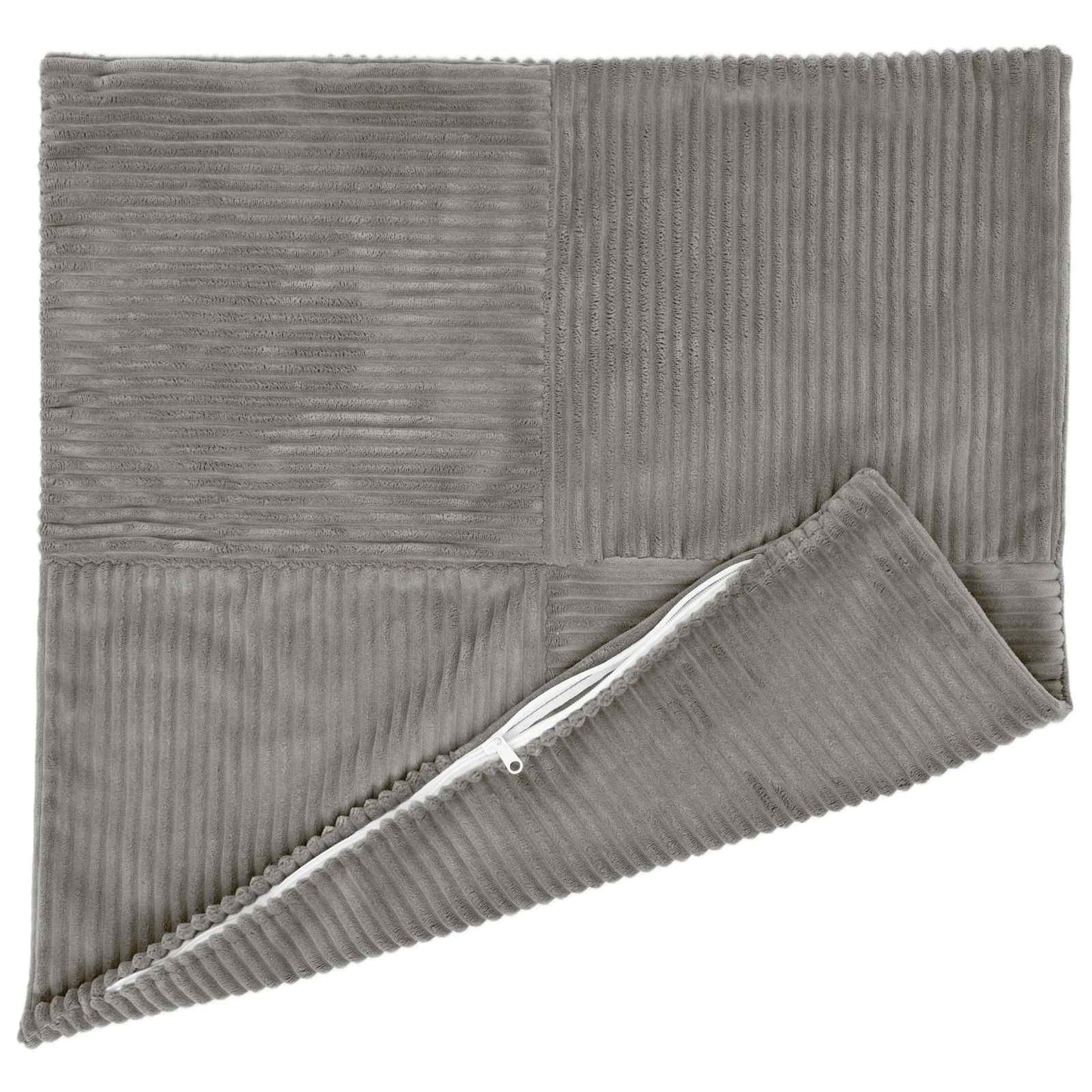Pudebetræk 6 pcs ALMELO Lysegrå 55 x 55 cm cordfløjl