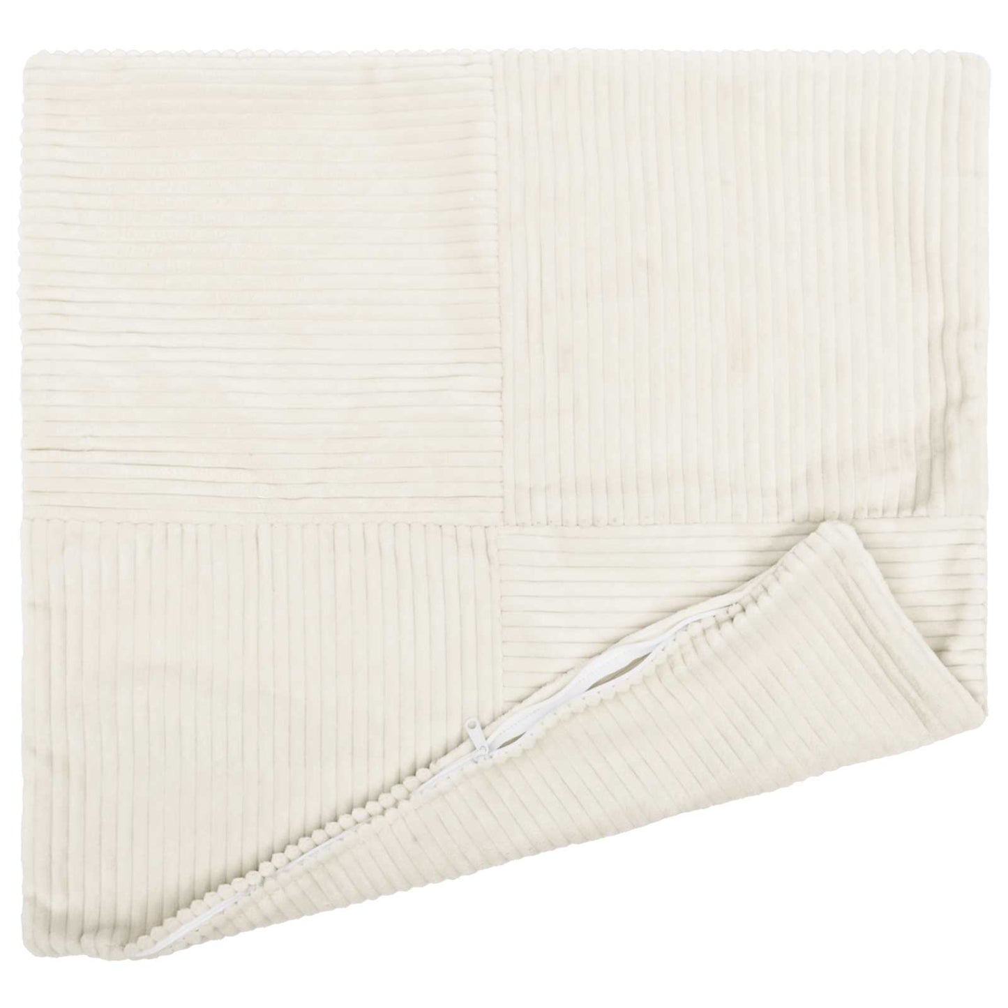 Pudebetræk 2 pcs ALMELO Cremefarvet 55 x 55 cm cordfløjl