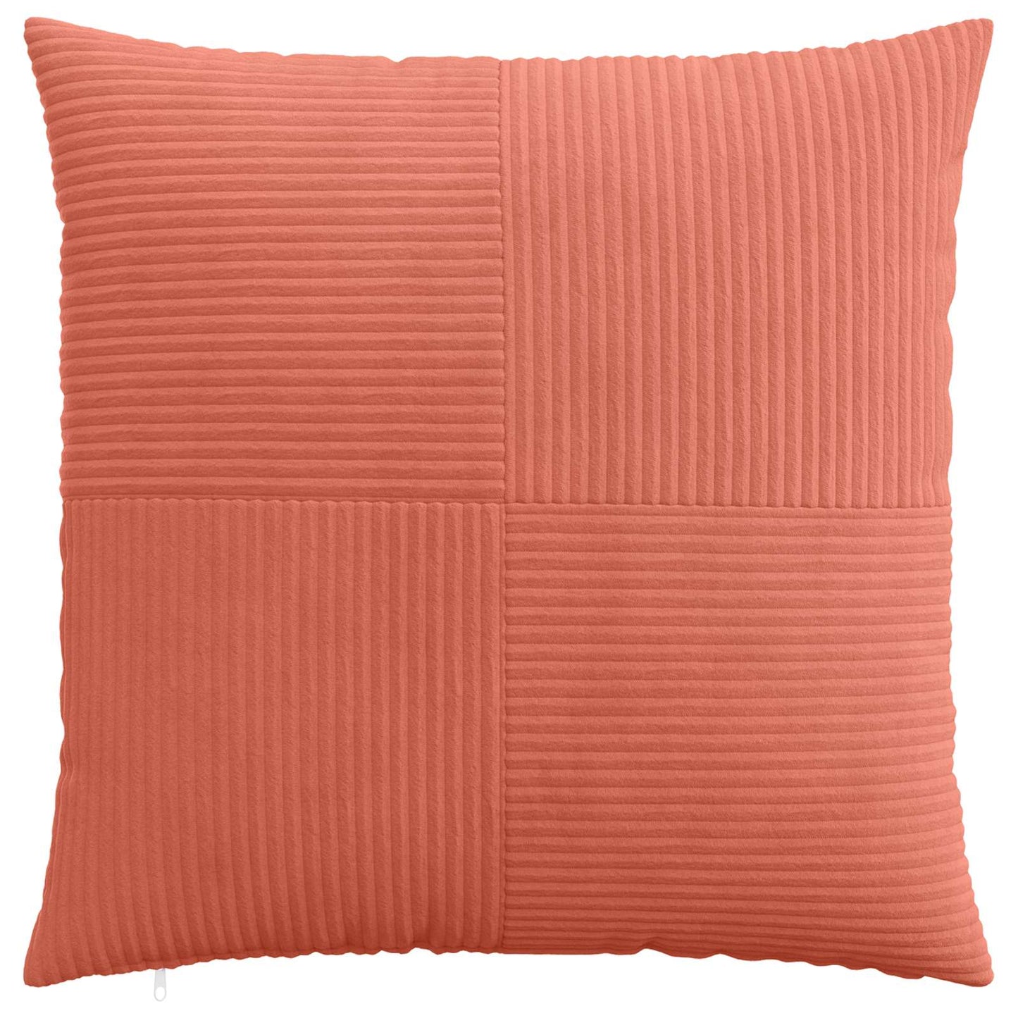 Pudebetræk 2 pcs ALMELO Rød orange 55 x 55 cm cordfløjl