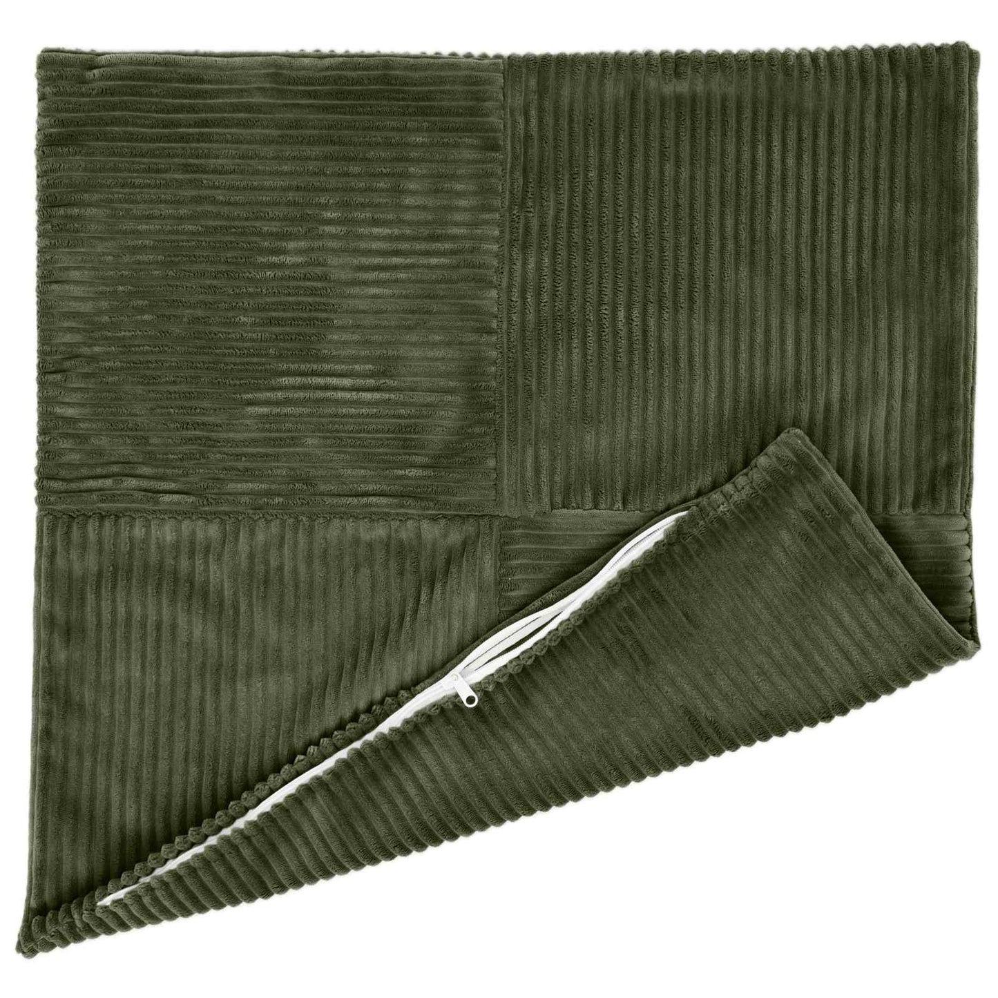 Pudebetræk 6 pcs ALMELO Grøn 55 x 55 cm cordfløjl