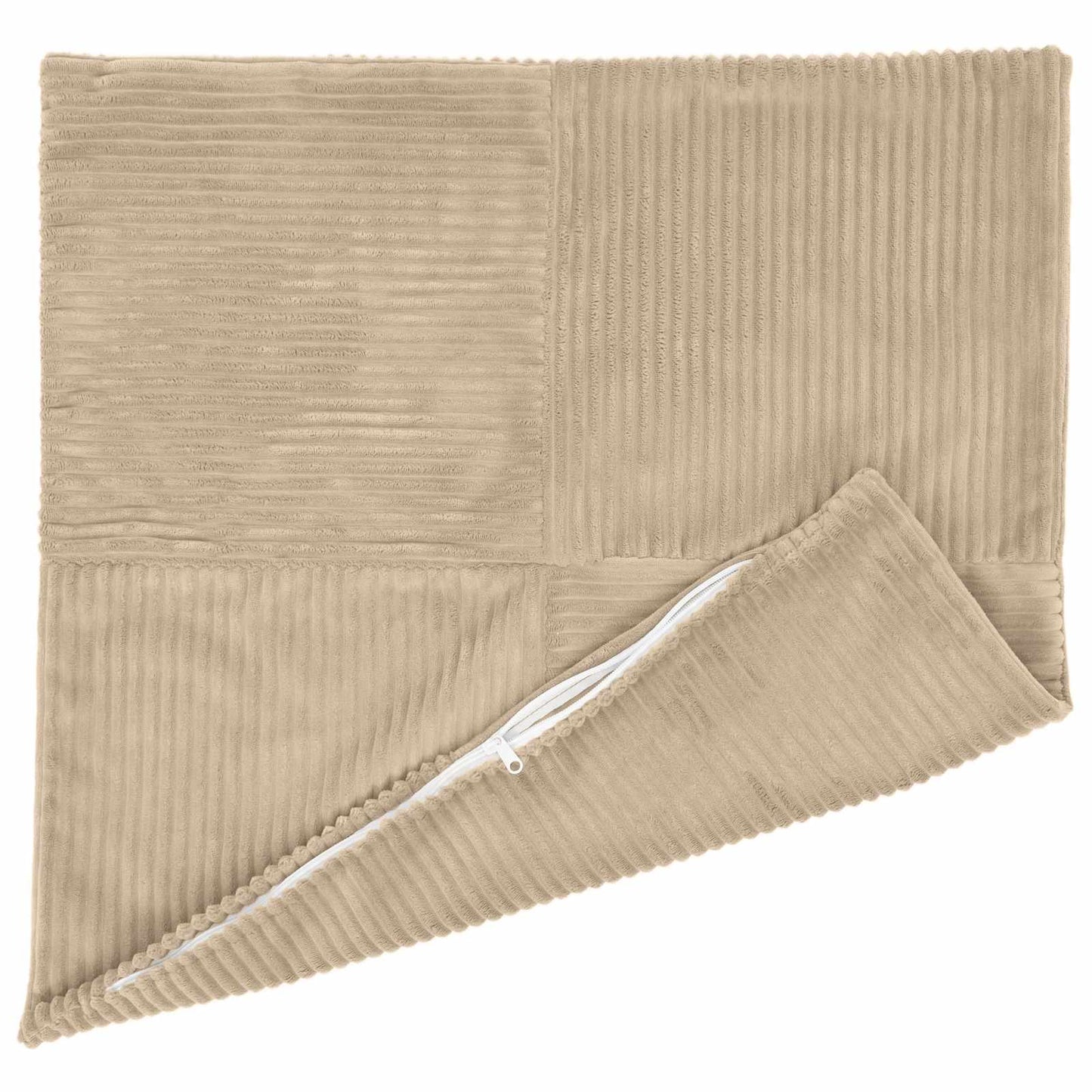 Pudebetræk 2 pcs ALMELO Gråbrun 55 x 55 cm cordfløjl