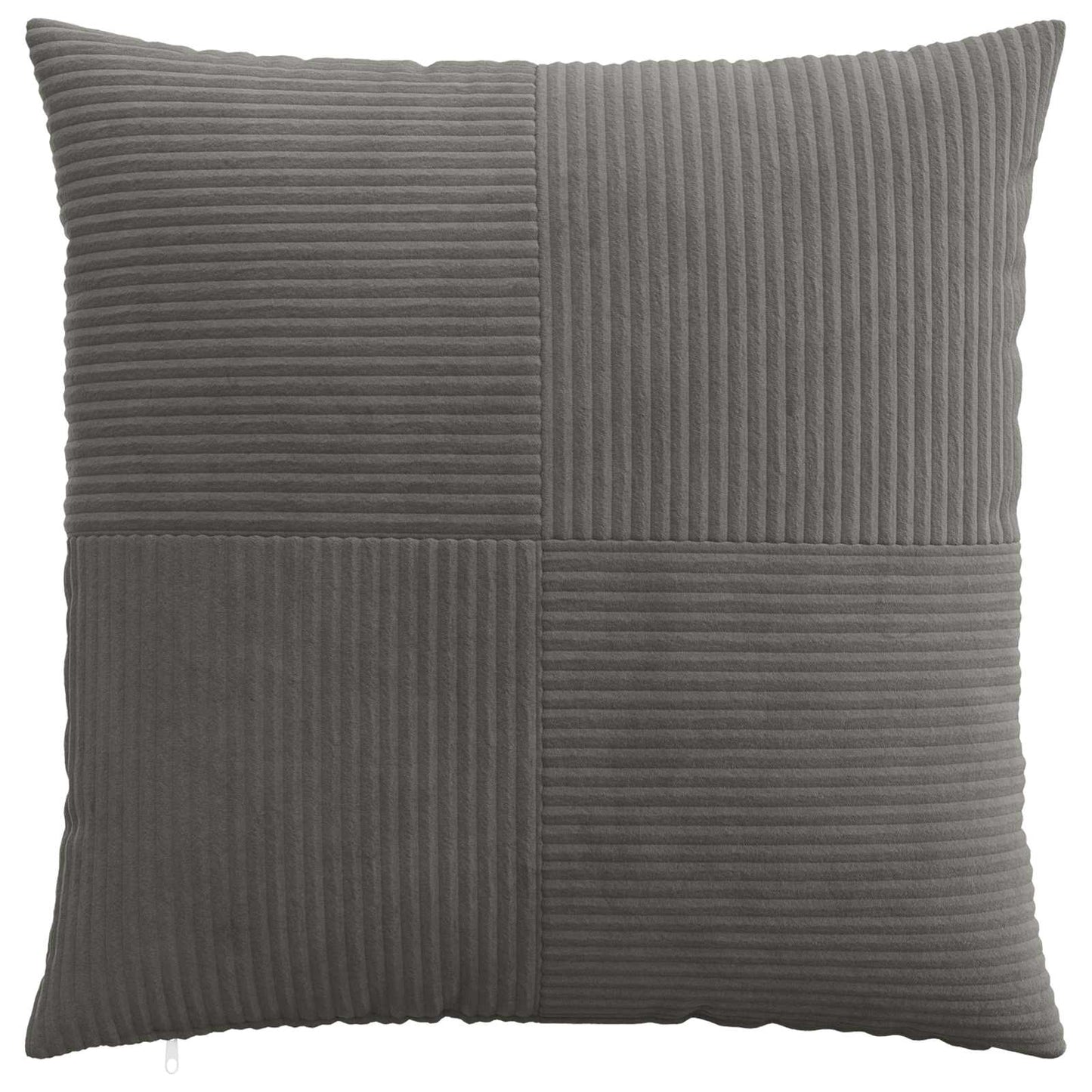 Pudebetræk 2 pcs ALMELO Mørkegrå 60 x 60 cm cordfløjl