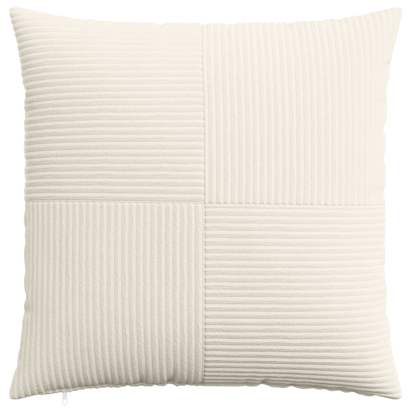 Pudebetræk 6 pcs ALMELO Cremefarvet 60 x 60 cm cordfløjl