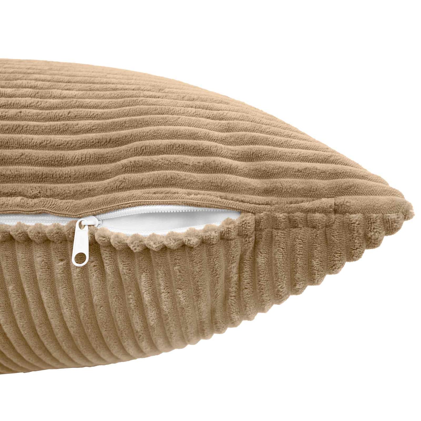 Pudebetræk 2 pcs ALMELO Brun 60 x 60 cm cordfløjl